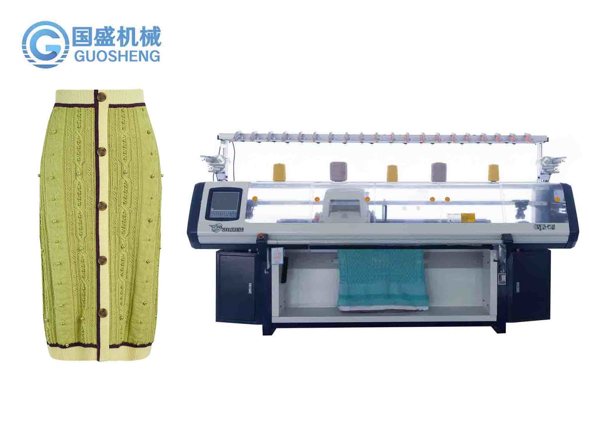 Buy cheap Wool Automatic Flat Knitting Machine Dress 12G 72in GSJX Three System product
