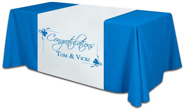 Buy cheap Display Custom Printed Table Covers , Fabric Promotional Table Covers product