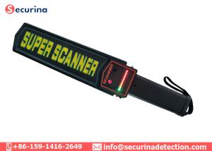 Buy cheap Handheld Security Metal Detector Wand 9V Battery Power Supply With LED Alarming Light product