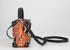 Buy cheap New style snake pattern PU leather hard case clutch purse with shoulder strap product