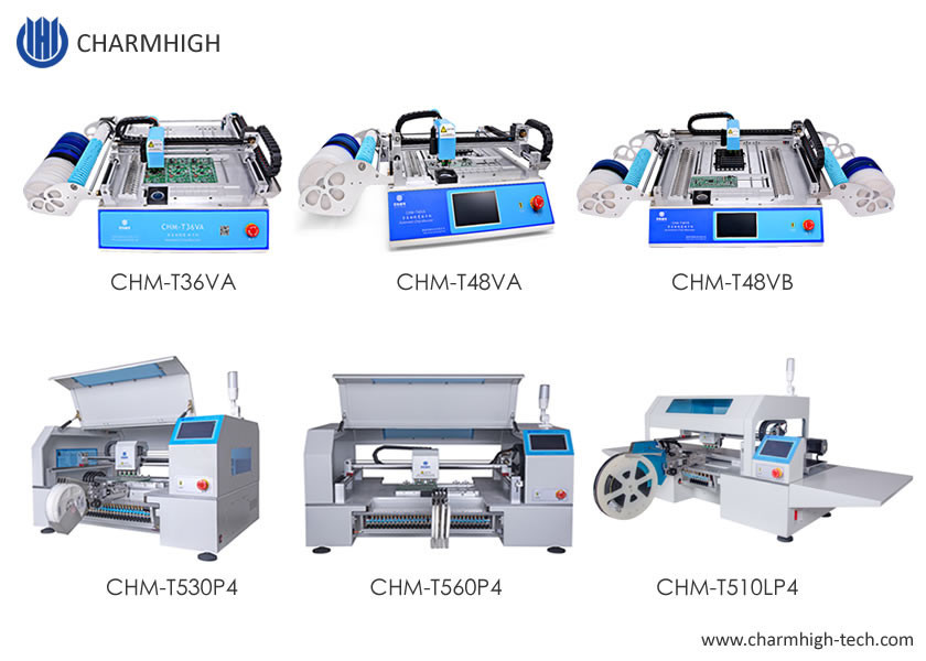 Buy cheap High Accuracy 6 Kinds Desktop SMT Pick And Place Machine Charmhigh PCB Assembly Line product