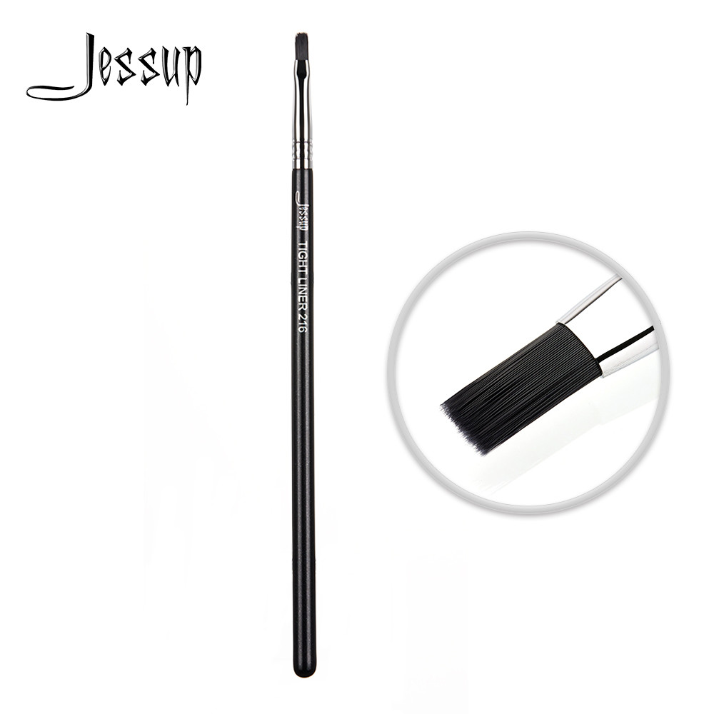 Buy cheap Flat Edge Firm Tightline Eyeliner Brush Antimicrobial Synthetic Hair product