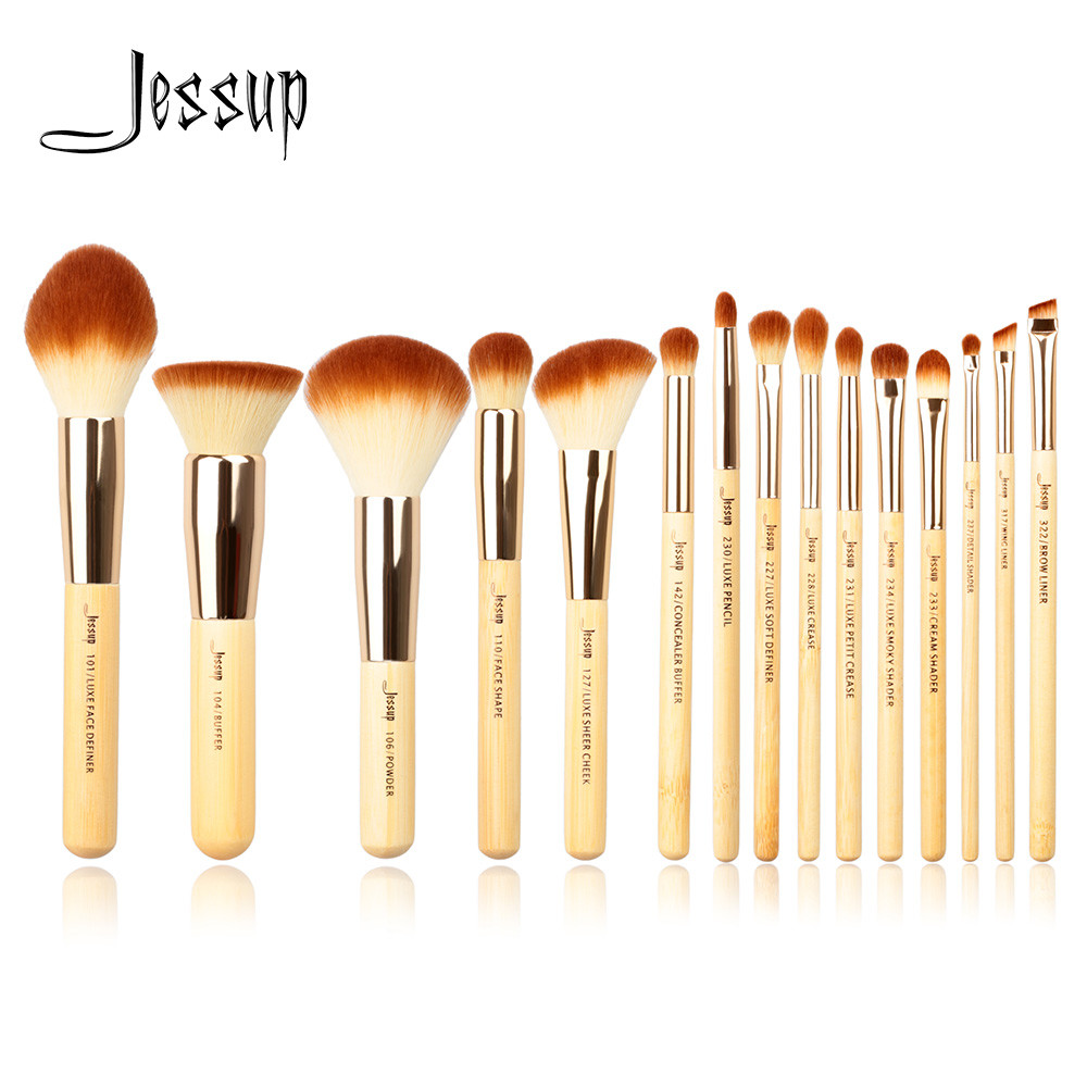 Buy cheap Eco Friendly light weight Jessup Bamboo Brushes For Eye And Face product