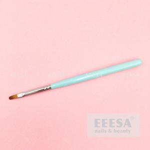 Buy cheap Sky Blue Wood Handle Round Synthetic Building Gel Nails Oval Nail Brush product