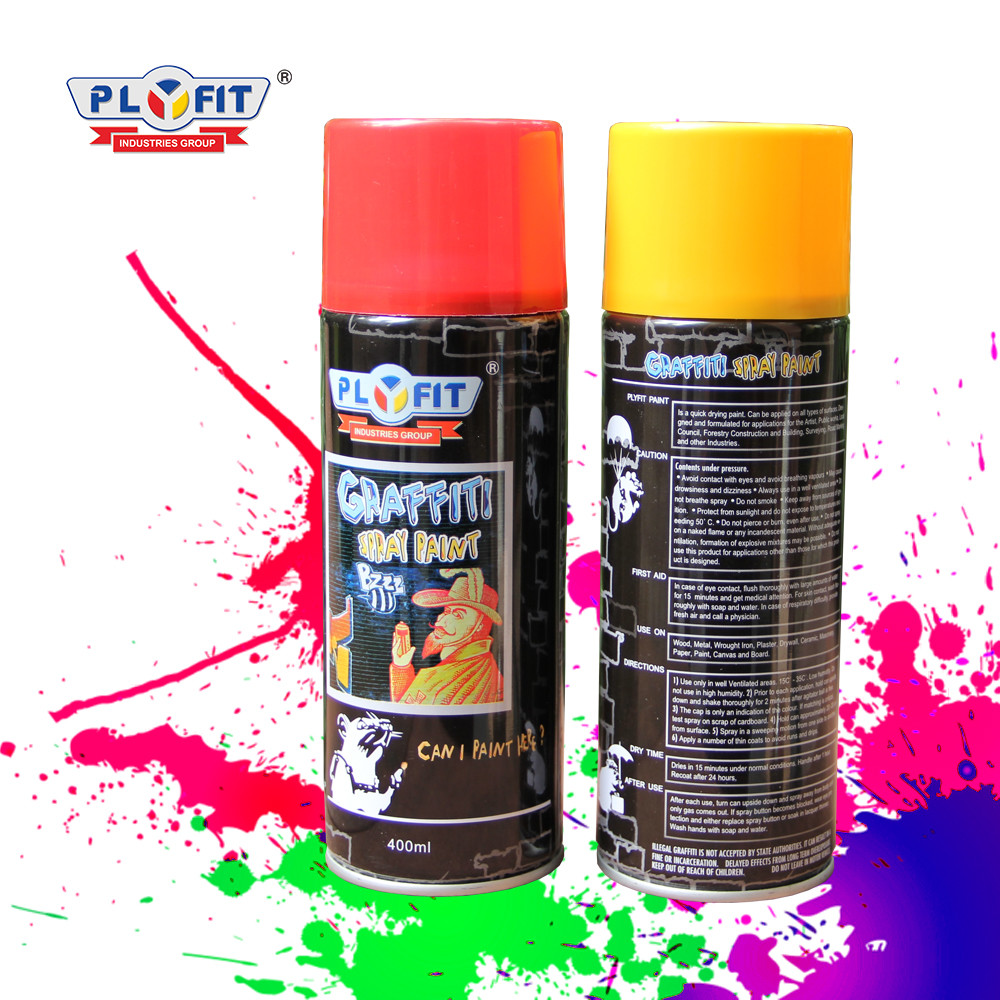Buy cheap PLYFIT Graffiti Spray Paint 400ml 60min Hard Dry For Multi Purpose Color Paints product