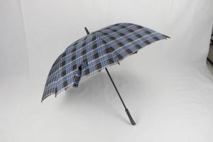 Buy cheap Blue Tartan Windproof Golf Umbrellas 30 Inch Automatic With Fiberglass Frame product