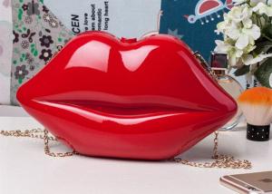 Buy cheap Trendy Stylish Adorable Makeup Acrylic Clutch Bag Lip Shaped As Cosmetic Bag product