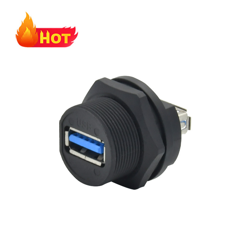 Buy cheap Rigoal Panel Mount Waterproof USB Connector IP67 Outdoor Receptacle USB 3.0 product