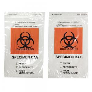 Buy cheap Medical Packing 95kpa Ziplock Plastic Bags Lab Pathology Specimen product