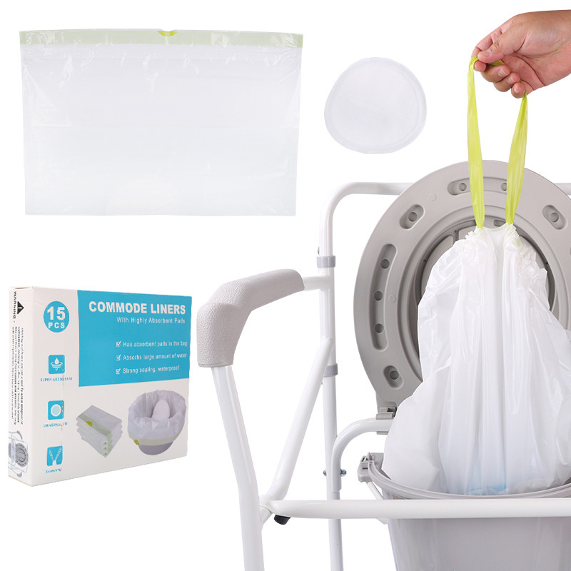 Buy cheap LDPE Plastic Disposable Commode Liners For Bedside Portable Toilet Chair product