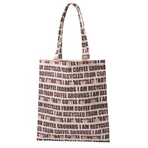 Buy cheap Coffee Grounds Recycle Polyester With Handles Custom Tote Shopping Bag product