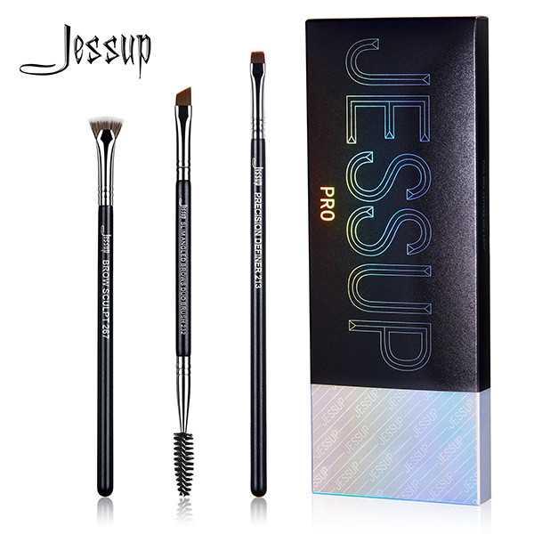 Buy cheap Jessup 3pcs Basic Makeup Brushes Set With Birch Wooden Handle product