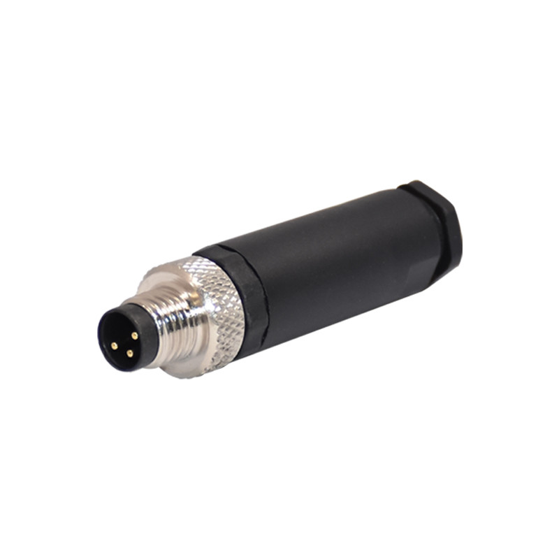 Buy cheap TPU PA66 M8 Waterproof Straight Assembly Connector B Code Male 5 Pin ROHS product