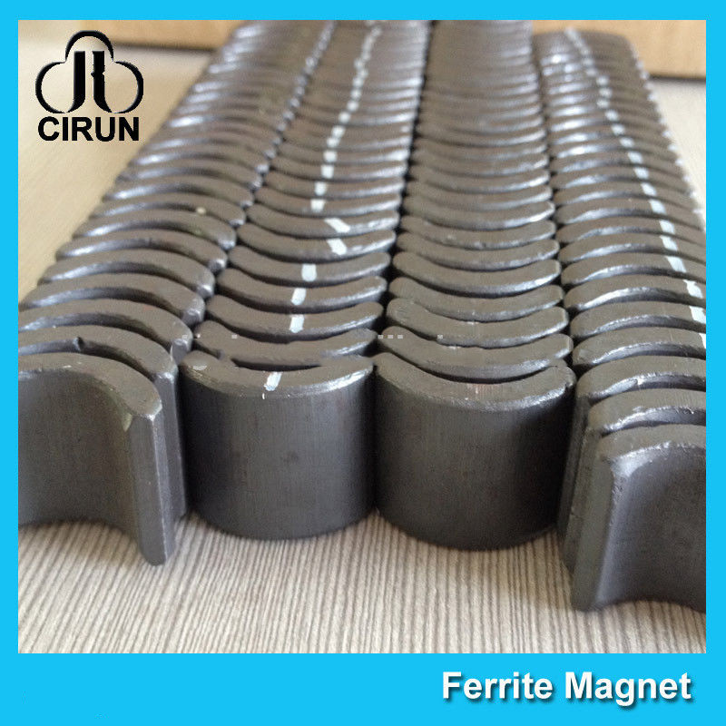 Industrial Ferrite Arc Magnet For PMSM Motor ROHS SGS ISO9001 Certification