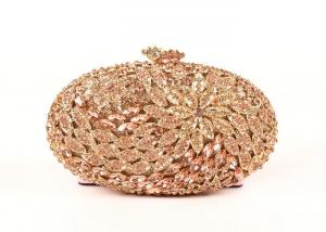 Buy cheap Oval Shape Luxury Stone Clutch Bag  Bridal Wedding With Rose Crystal product