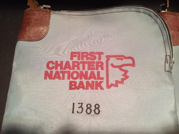 16oz Canvas White Zippered Bank Bags Embroider logo Fireproof - 104202487