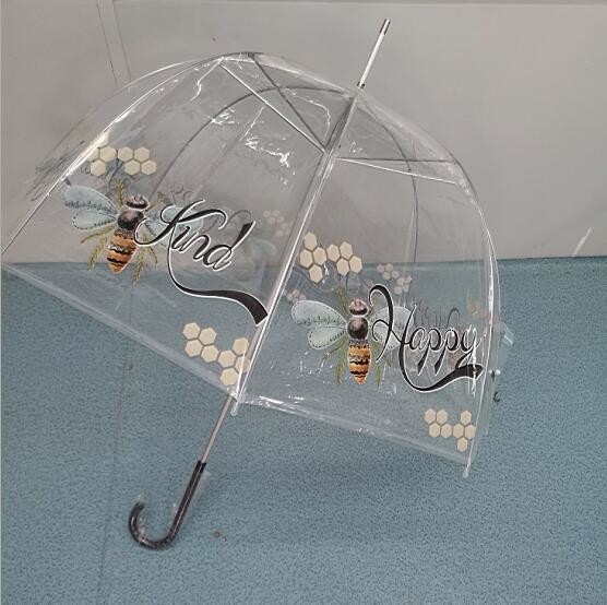 Buy cheap TUV Automatic Open Clear POE Kids Compact Umbrella 100cm product