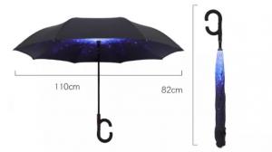 Buy cheap Custom C Handle Windproof Reverse Invert Umbrella Double Layer 49&quot; Arc upside down umbrella inside out umbrella product