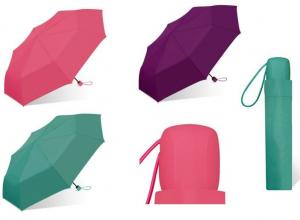 Buy cheap 42'' ARC Mini Folding Solid Color Manual Open Umbrella product