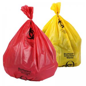 Buy cheap Good Quality Red / Yellow Medical Waste Biohazard Plastic Liners product