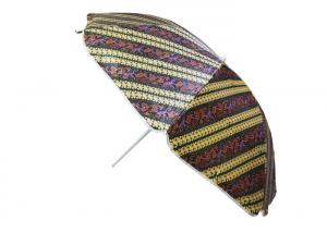 Buy cheap Sturdy Waterproof Portable Beach Umbrella , Outdoor Patio Umbrella Satin Fabric product
