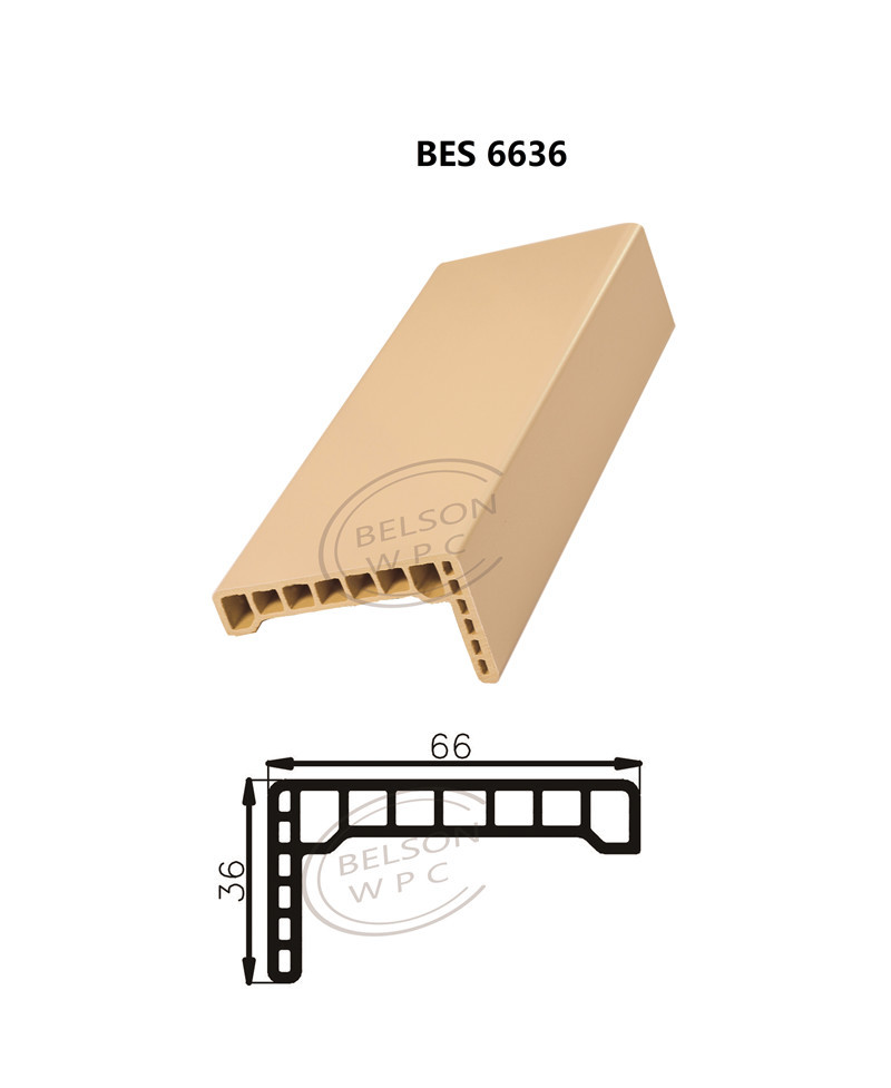 Buy cheap BES 6636 Energy saving /Fire retardant/ Soundproof/waterproof/Eco-friendly wpc architrave/line casing/sash for door product