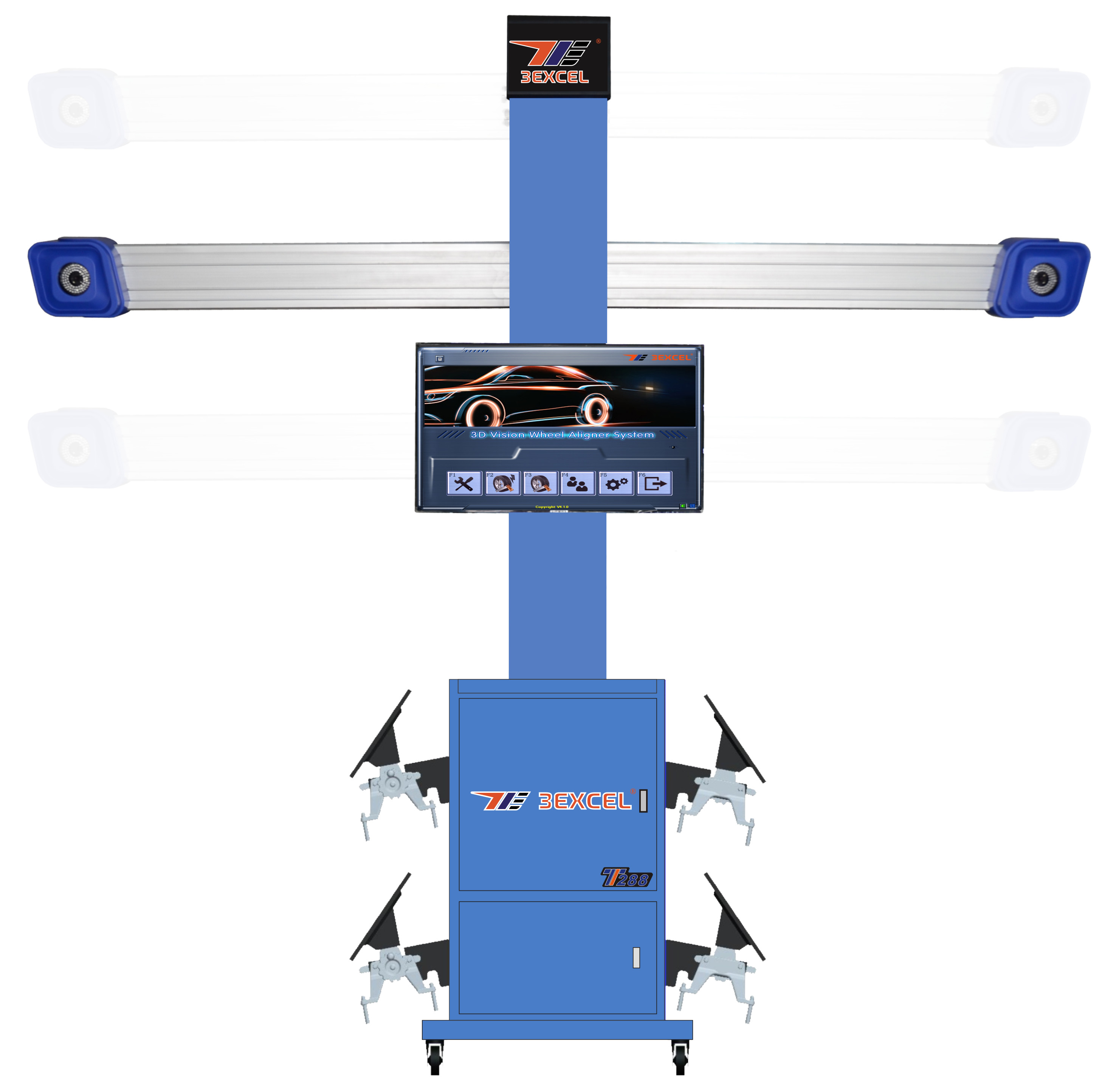 Buy cheap Moveable Base T288 Digital Wheel Alignment Machine product