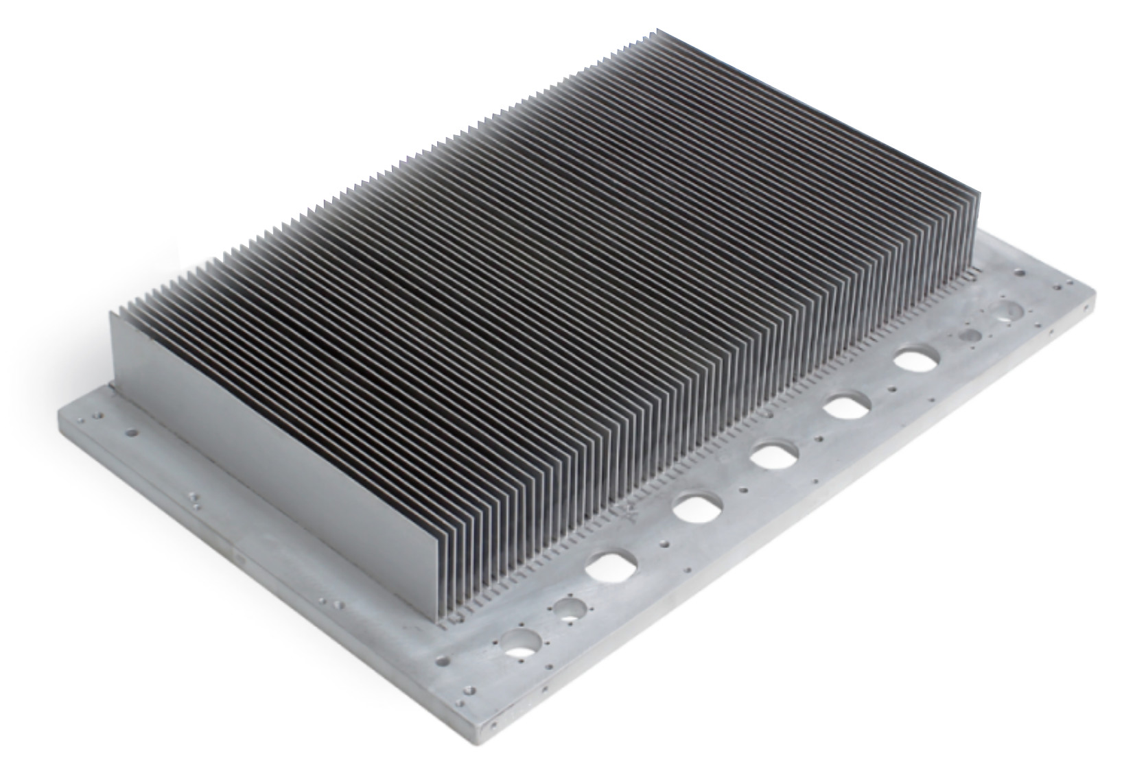 Buy cheap Plug-in Vacuum Brazed Aluminum Heat Sinks for converters ,power supply heat exchangers product