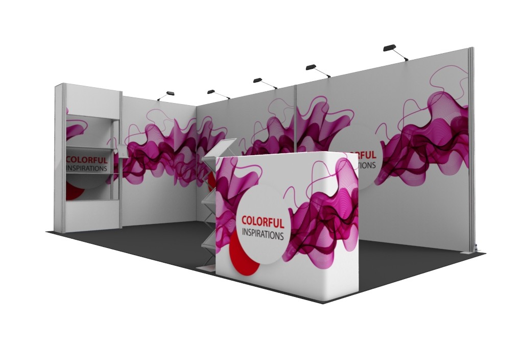 Buy cheap Frameless EZY Set Conference Booth Display For Trade Shows Aluminum Material product