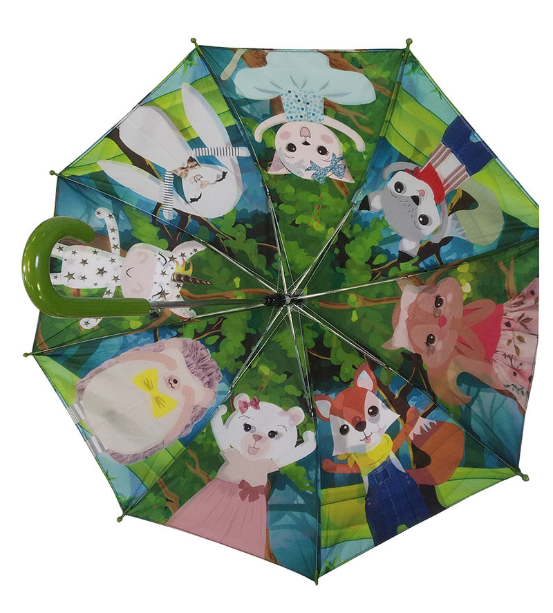Buy cheap Small Metal Frame Pongee Two Layer Umbrella For Children product