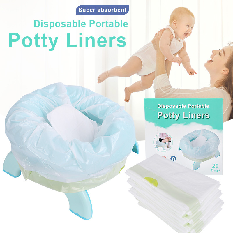 Buy cheap White LDPE Plastic Portable Travel Universal Potty Chair Liners With Drawstring from wholesalers