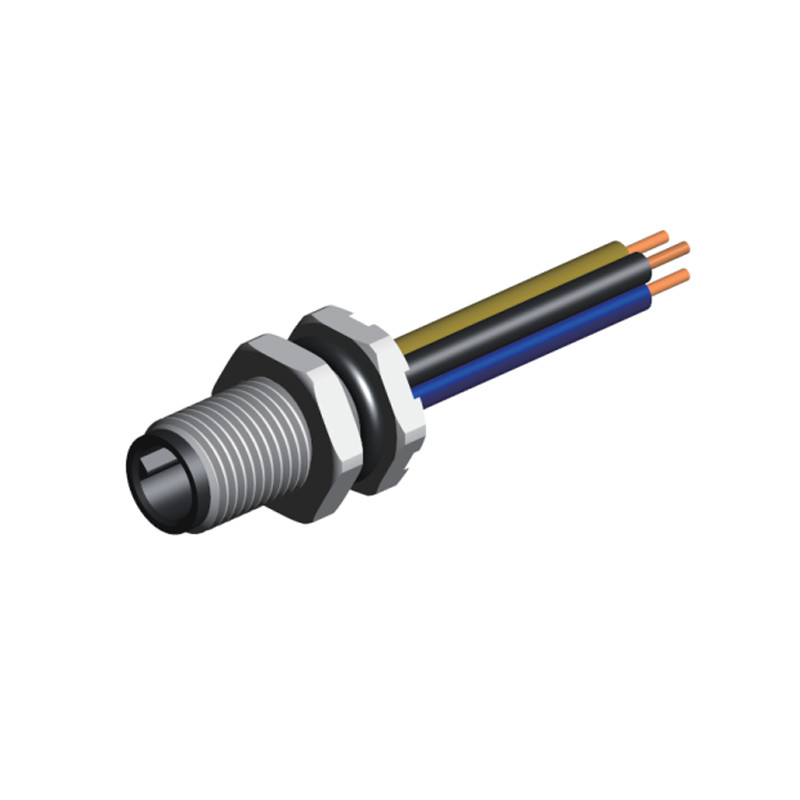 Buy cheap 60V 1A Automation Connector M5 Male Rear Panel Mount Connector With Cable product