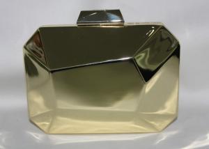 Buy cheap Europe Style Metallic Clutch Bag Handmade Dinner Package Bronze Color product