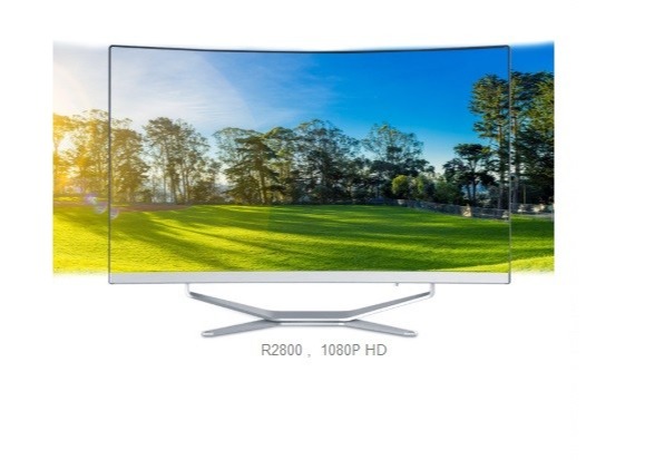 Buy cheap R2800 Curved Screen All In One Computer 23.8" / 27" 1920*1080P FHD product