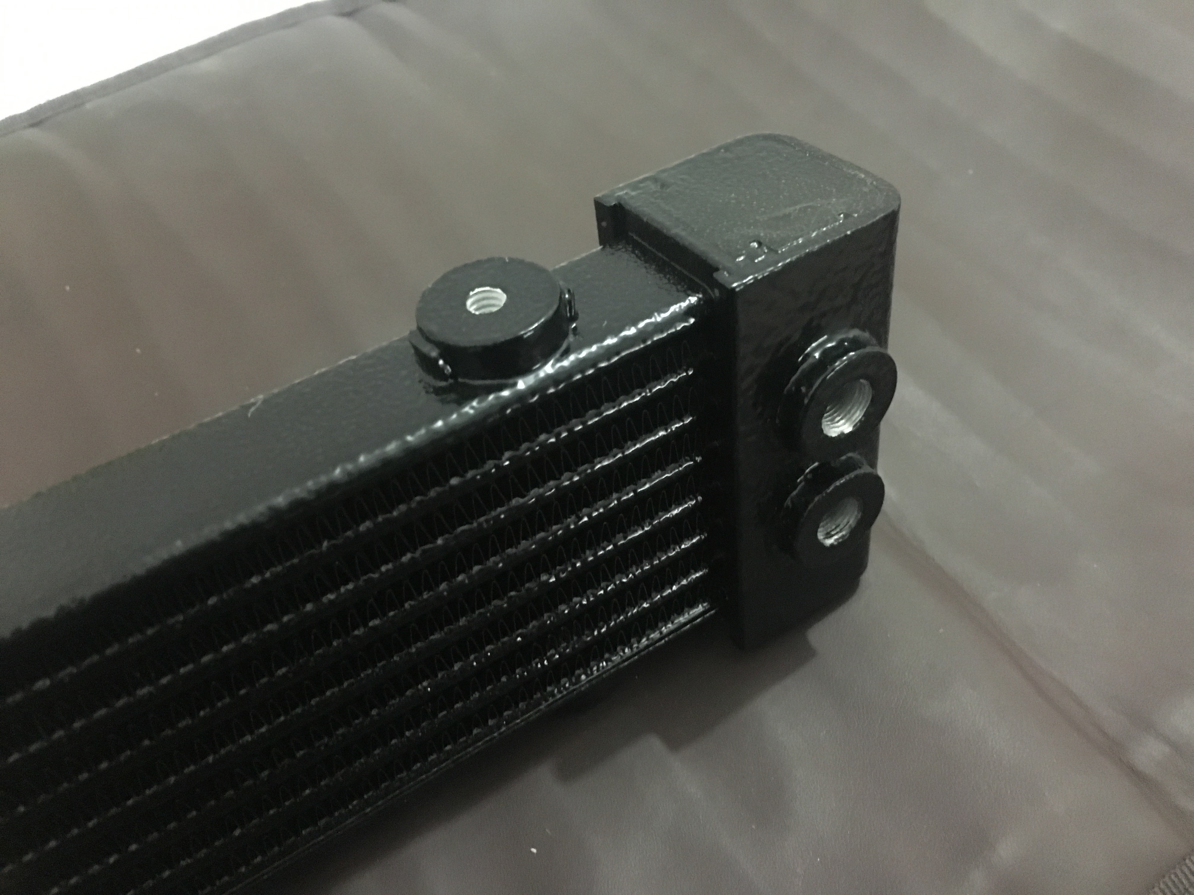 Buy cheap Aluminum tube fin oil cooler for motorcycle aftermarket engine cooling product