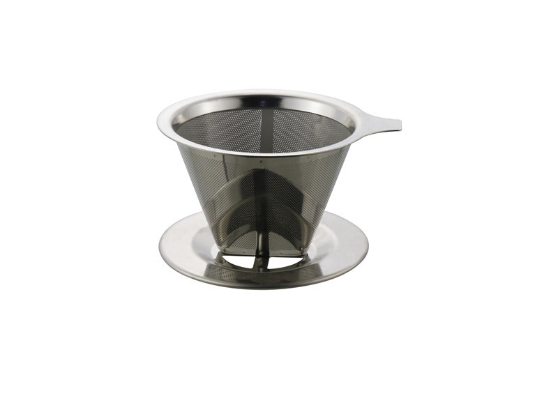Buy cheap 304 Stainless Steel Coffee Filter Simple Coffee Worker With Folded Edge product