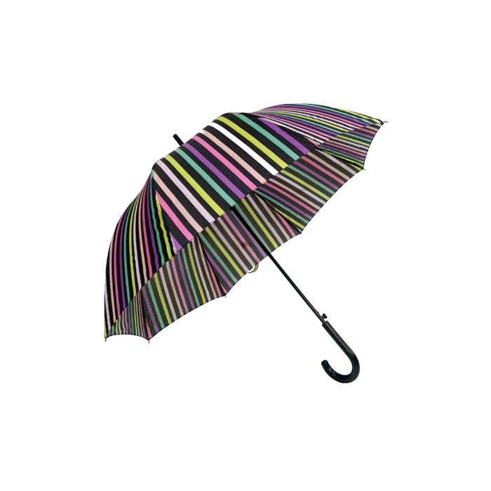 Buy cheap SGS Windproof Compact Straight Striped Umbrella For Travel product