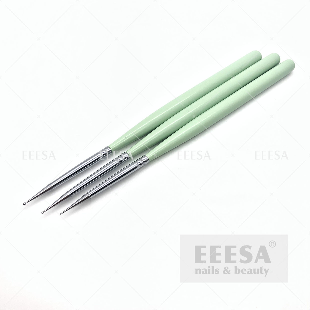 Buy cheap Mint Green DIY Nail Dotting Tools Wooden Handle With Different Tips product