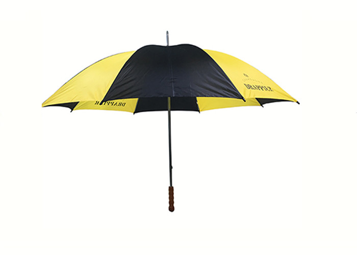 Buy cheap Manual Open Bigger Size Custom Golf Umbrella Windproof Wooden Handle product