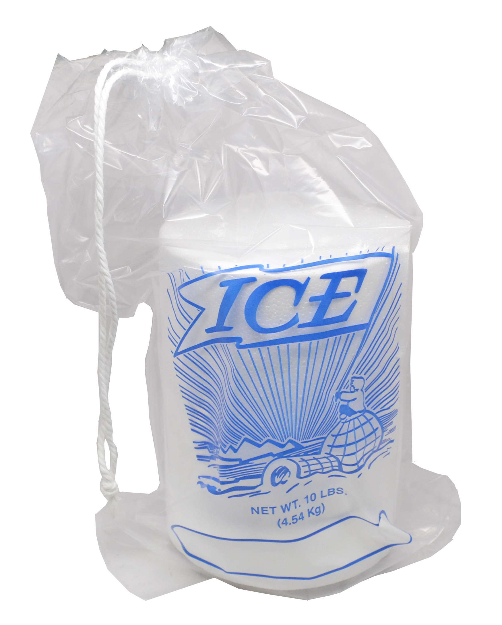 Buy cheap 8Lb 10Lb 20Lb Reusable Ice Bags With Cotton Drawstring Closure product