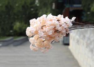 Buy cheap Anti Aging Single Stem White Pink Red Artificial Cherry Blossom product