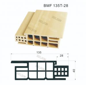Buy cheap 135T-28 Interior Door Profiles WPC Door Jamb PVC Film Coated product