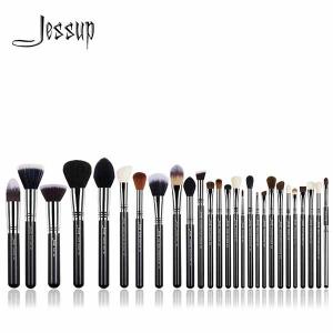 Buy cheap Jessup 27pcs Professional Makeup Brush Kit Copper Ferrule Synthetic Hair product