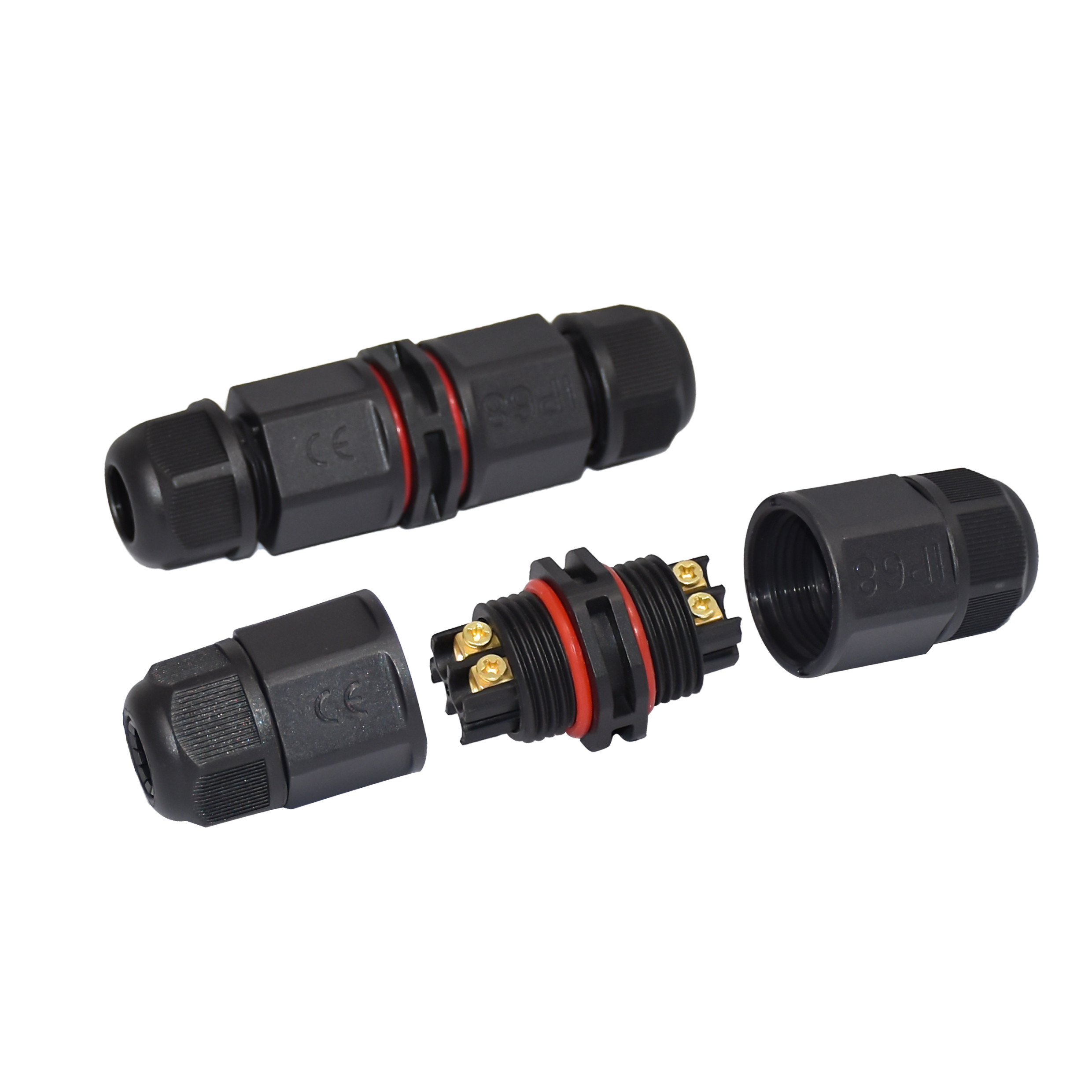 Buy cheap Plastic Straight Screw Type Outdoor IP68 4Pin Waterproof Connector Power Electrical Wire LED Cable Connector product
