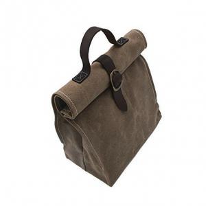 Buy cheap Waxed Canvas 6 Can Cooler 100% Cotton PU Leather Waterproof With Carrying Handle product
