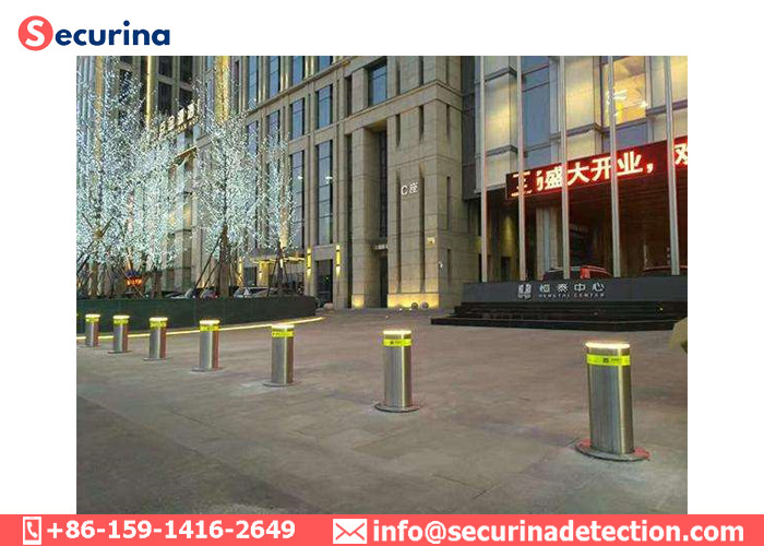Buy cheap 304 Stainless Steel Automatic Rising Bollards For Road Safety Control product