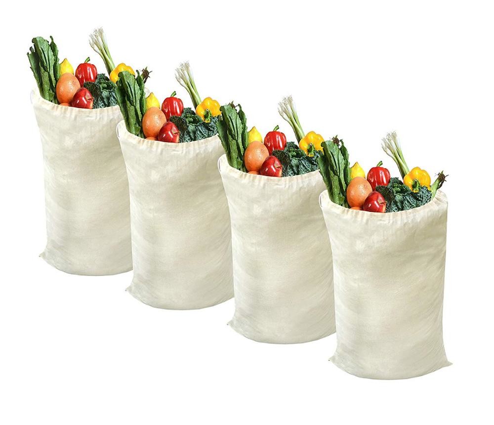 Buy cheap Eco Friendly Recycled Shopping Bag ,  Produce Cotton Vegetable Bags Daily Usage product