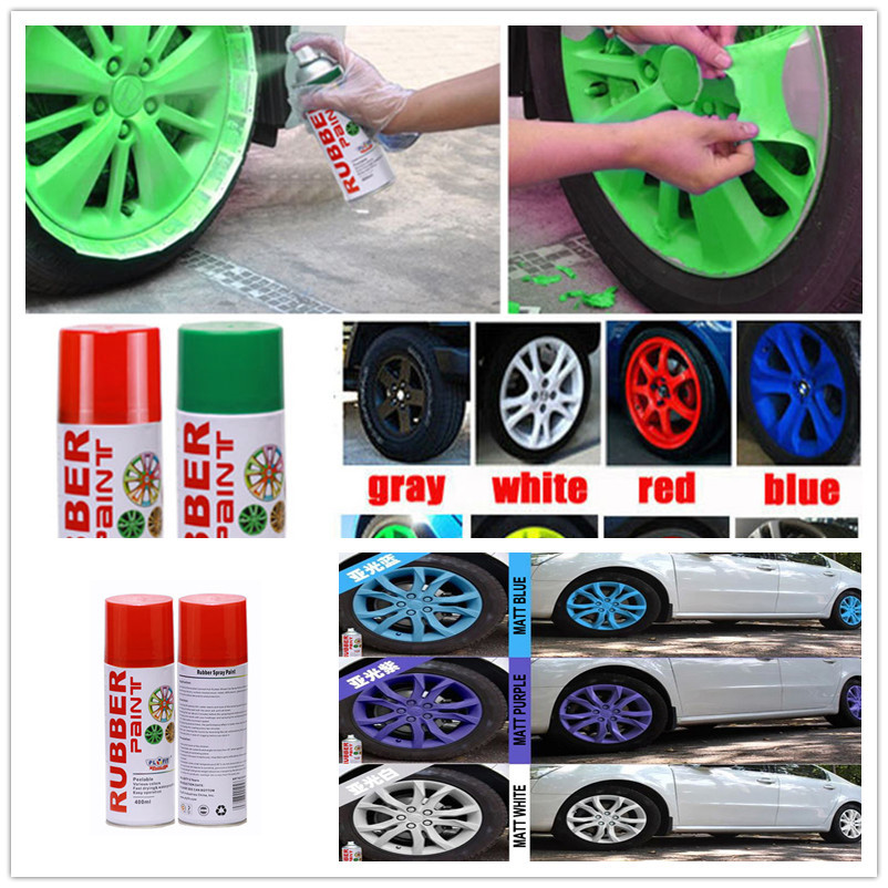 Buy cheap Glossy Liquid Coating 400ml Rubber Spray Paint For Car Wheel product