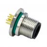 Buy cheap M12 8pin A Coded Front Lock Male Pcb Wall Panel Mounting Waterproof M12 Adapter from wholesalers