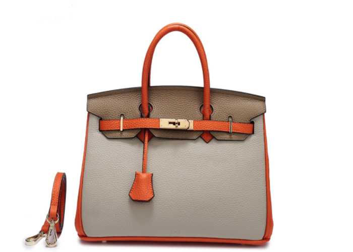 Buy cheap Fashionable Women Leather Handbags / Customized Casual Tote Bags Genuine Leather product